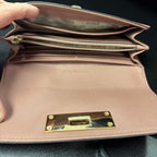 Michael Kors Saffiano Leather Push lock Closure