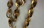 Camrose & Kross JBK (Jackie B. Kennedy) Gold Plated Paperclip Necklace Basketweave Station Clear Austrian Crystals