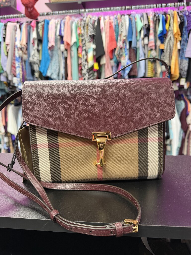 Burberry Derby Calfskin House Check NWT