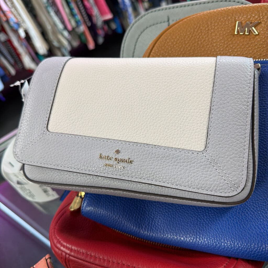 Kate Spade Lena Colorblock Mini Flap Crossbody Multi In Pebbled Leather Like New
