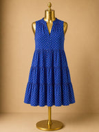 LG Lilly Pulitzer Novella Polka Dot Tiered Cotton Dress