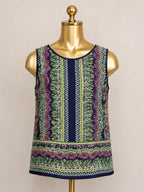 LG Lilly Pulitzer Sleeveless Silk Boho Print