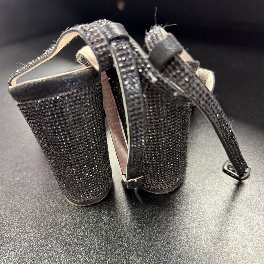 10 DB Studio Rhinestone Peep-Toe Heeled Dress Sandal
