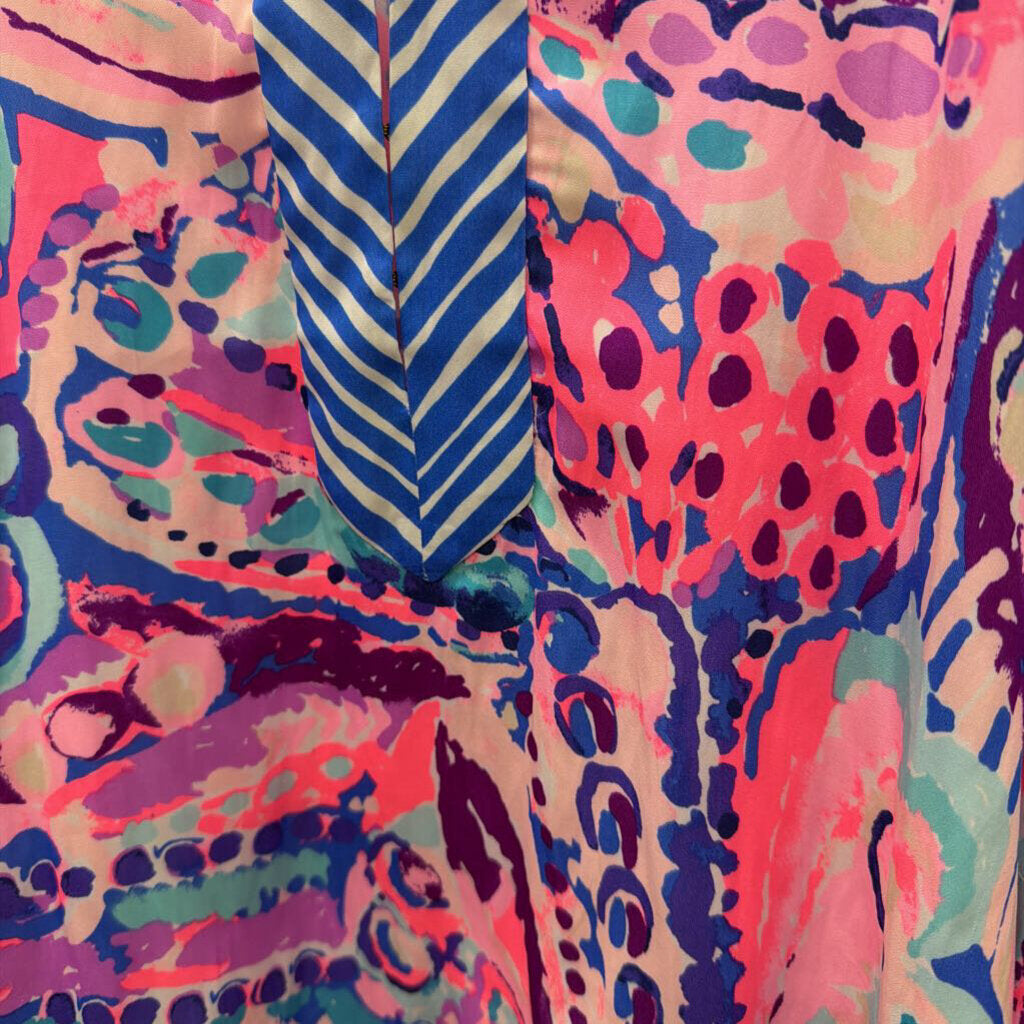 LG Lilly Pulitzer Sleeveless Essie Tank Abtract Pattern