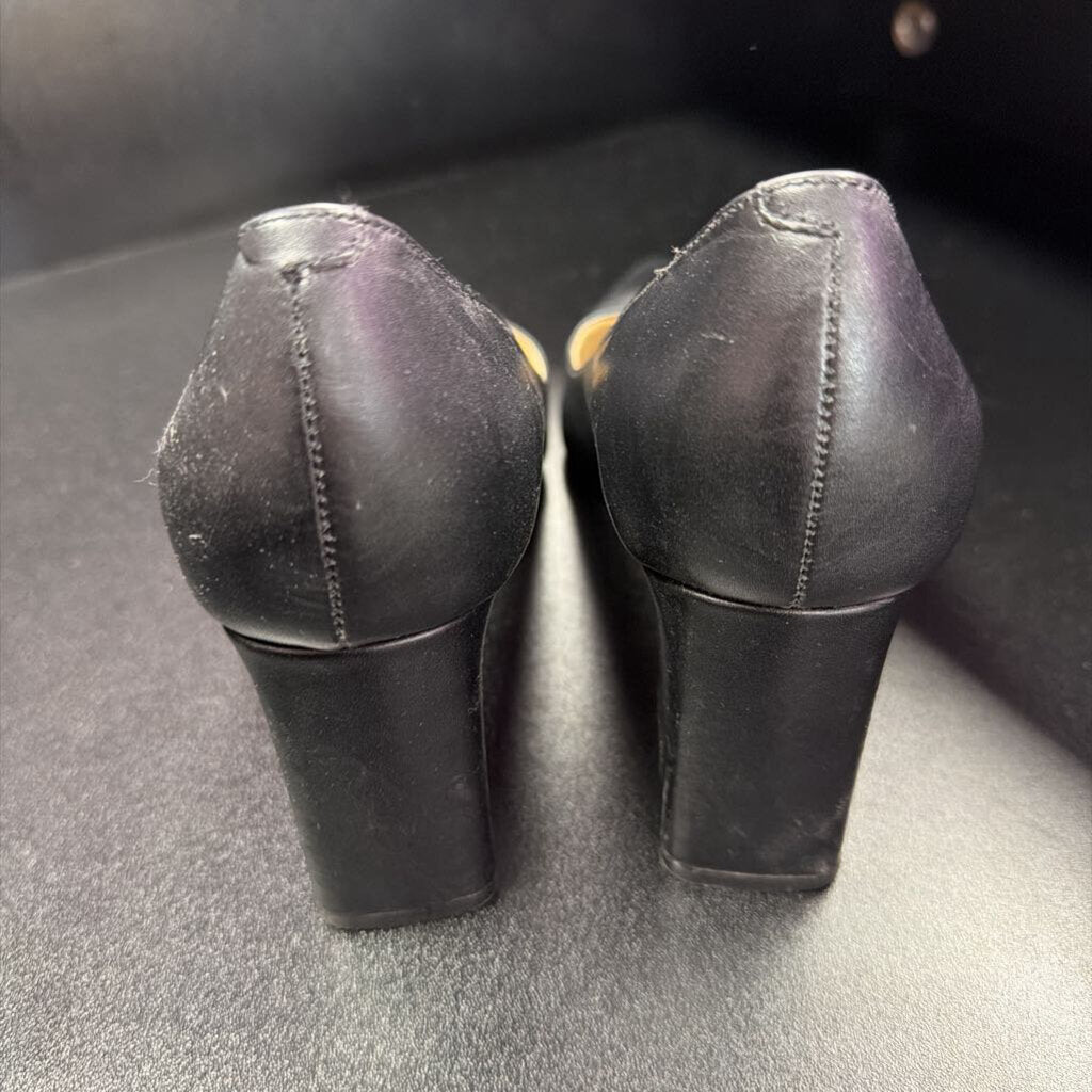 6 Marc Fisher Pointed Leather Block Heel