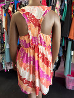 XL Ruffle Sleeve Floral Print M/C Dress