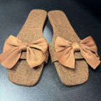 41/9 Bow Slide Canvas Flat