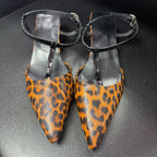 43/11 Pointed Animal Square Low Heel