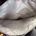 Brighton Monroe VTG Dark Navy Croco Tote Handbag