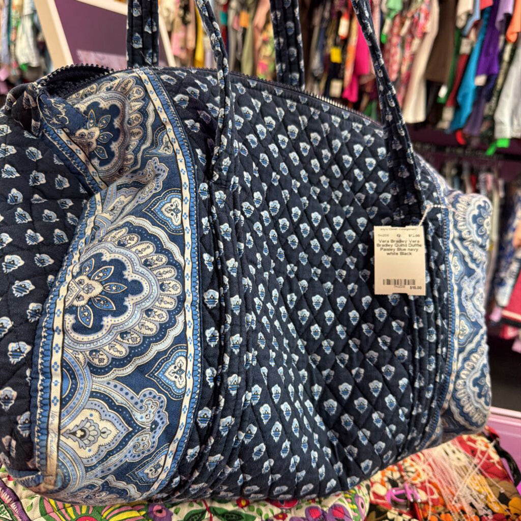 Vera Bradley Quiltd Duffle Paisley