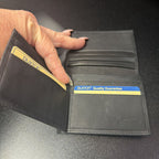 Buxton Black Slim leather wallet