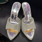 7 Gianni Bini Pointed Peep toe Rhinestone Heel