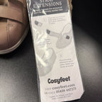 9.5 CosyFeet Alison Extra Roomy Leather Shoes Extender Straps Included