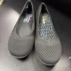 6.5 Sketchers Knit Cleo Sport Flat Slide On