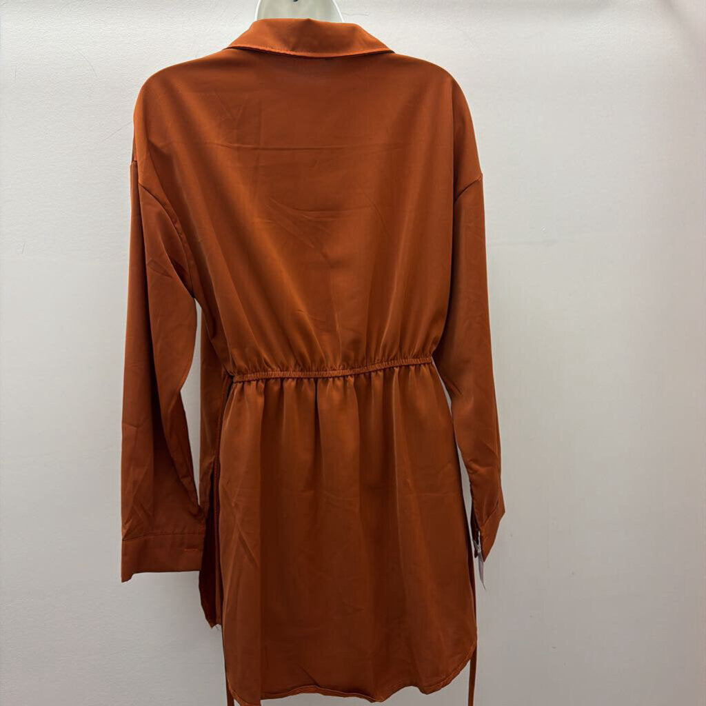 SM L/S Button Front Solid Romper