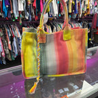 Vince Camuto Orla Tote Sunset Striped Canvas
