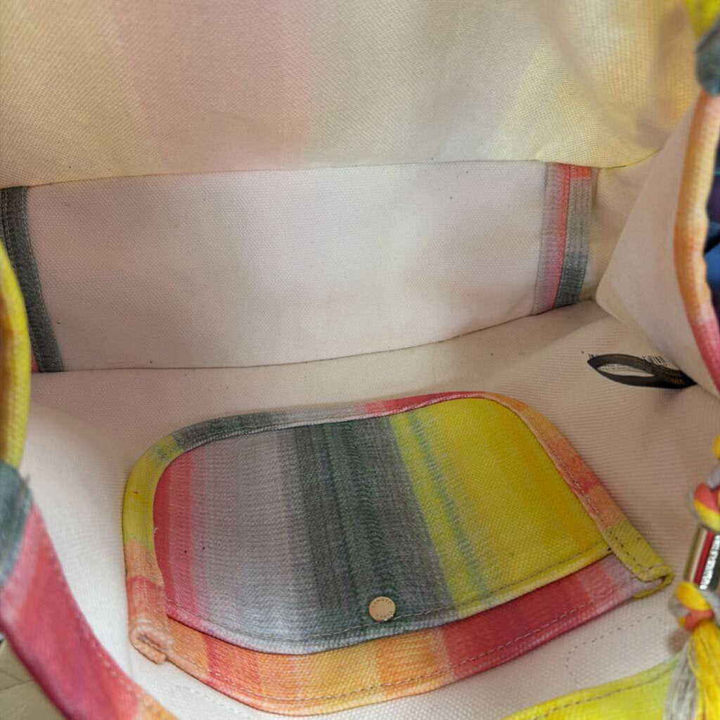Vince Camuto Orla Tote Sunset Striped Canvas