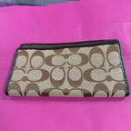 Coach Monogram CheckBook Cover