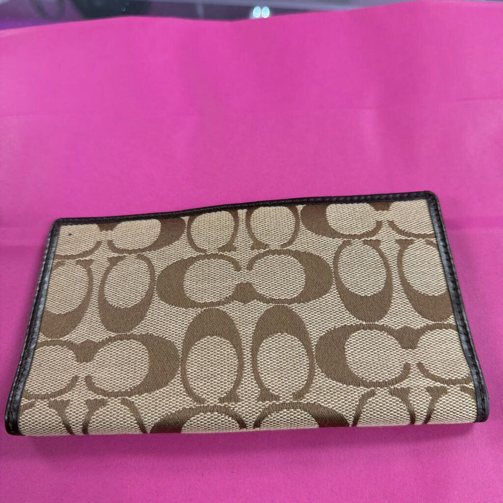 Coach Monogram CheckBook Cover