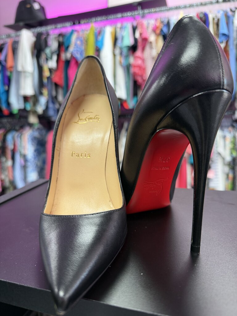 6 Christian Louboutin So Kate 120mm Pumps Black Leather