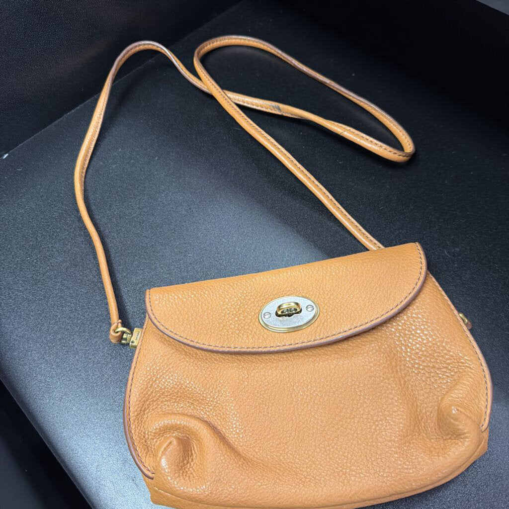 Fossil VTG Leather Turnlock Crossbody