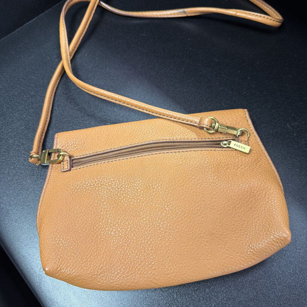 Fossil VTG Leather Turnlock Crossbody