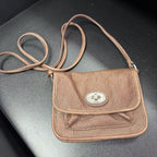 Fossil VTG Leather Flap Turnlock Crossbody