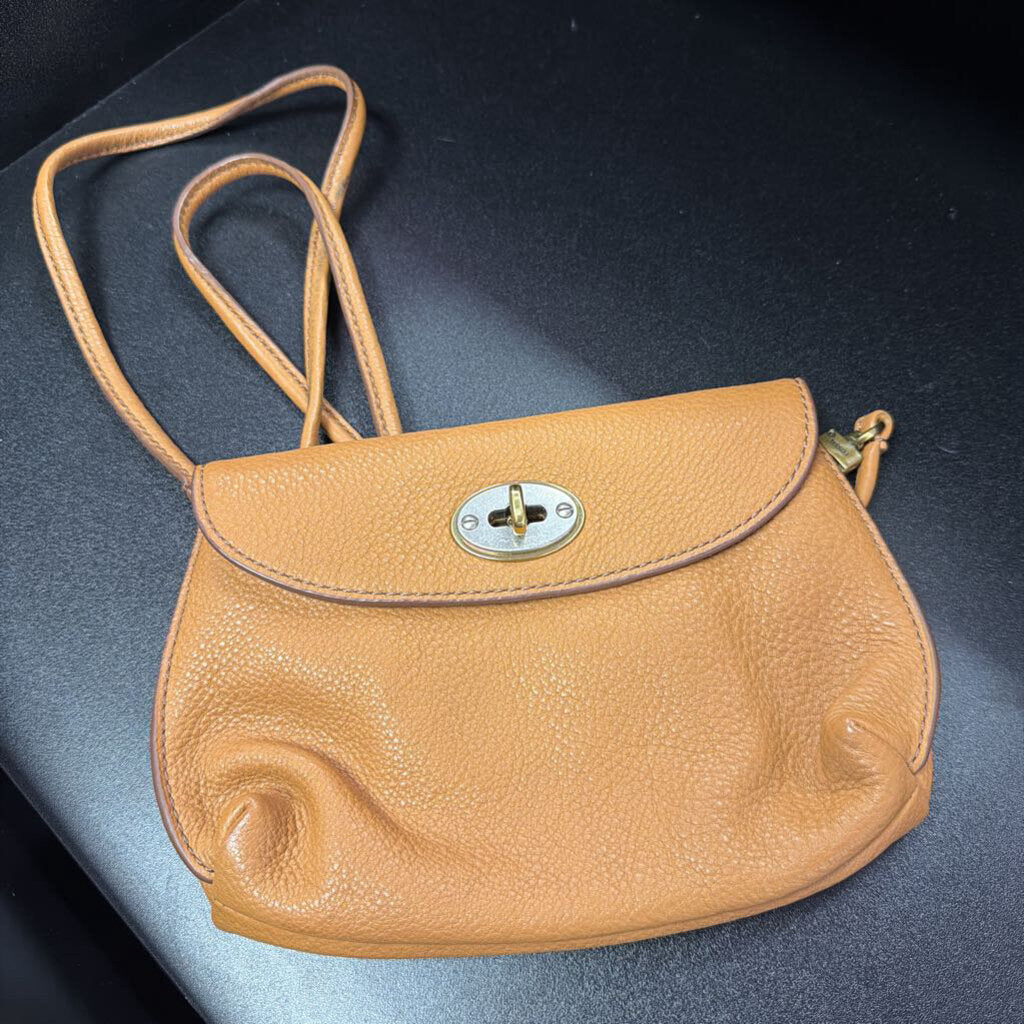 Fossil VTG Leather Flap Turnlock Crossbody