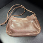Fossil VTG Leather Silver Key charm Shoulder Bag