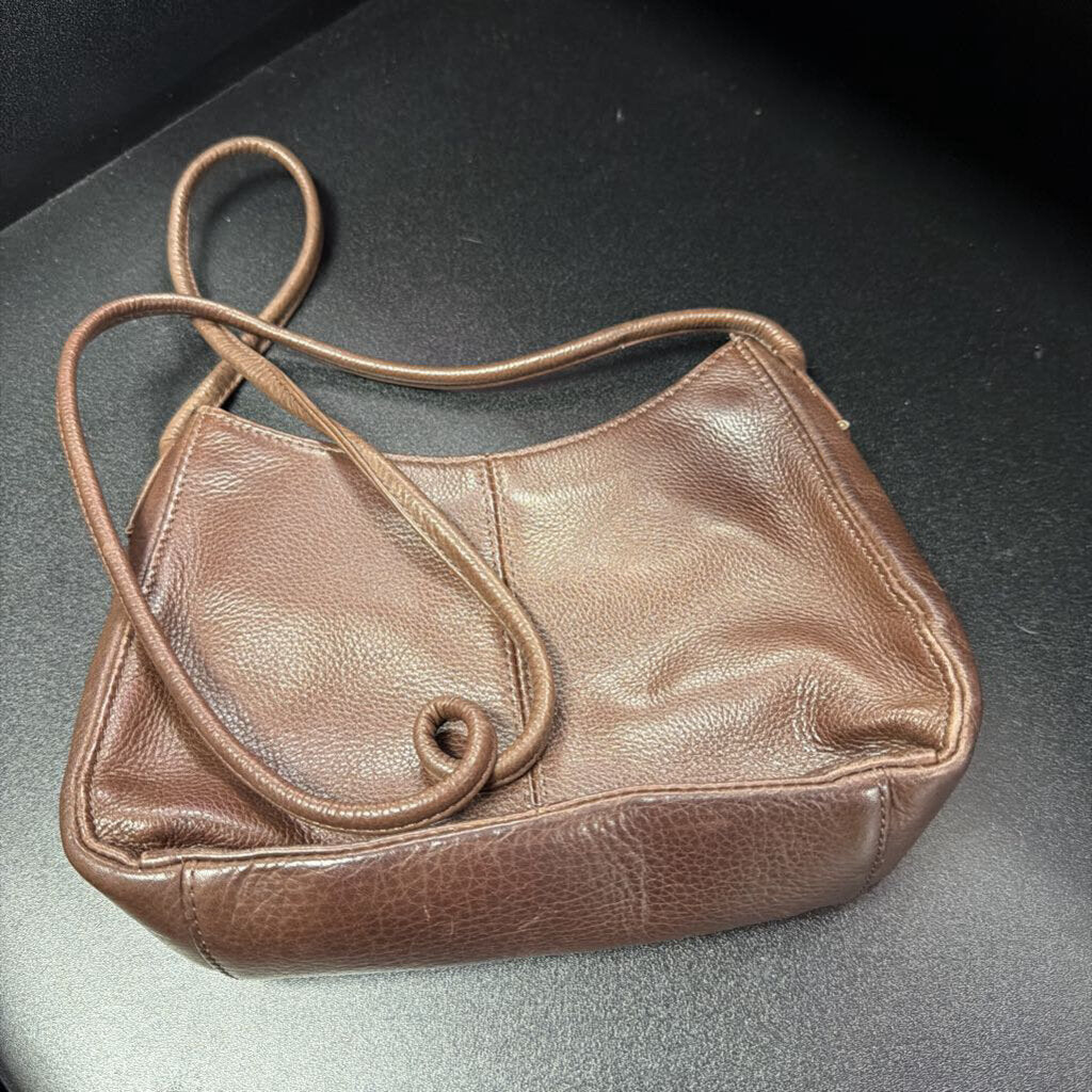 Fossil VTG Leather Silver Key charm Shoulder Bag