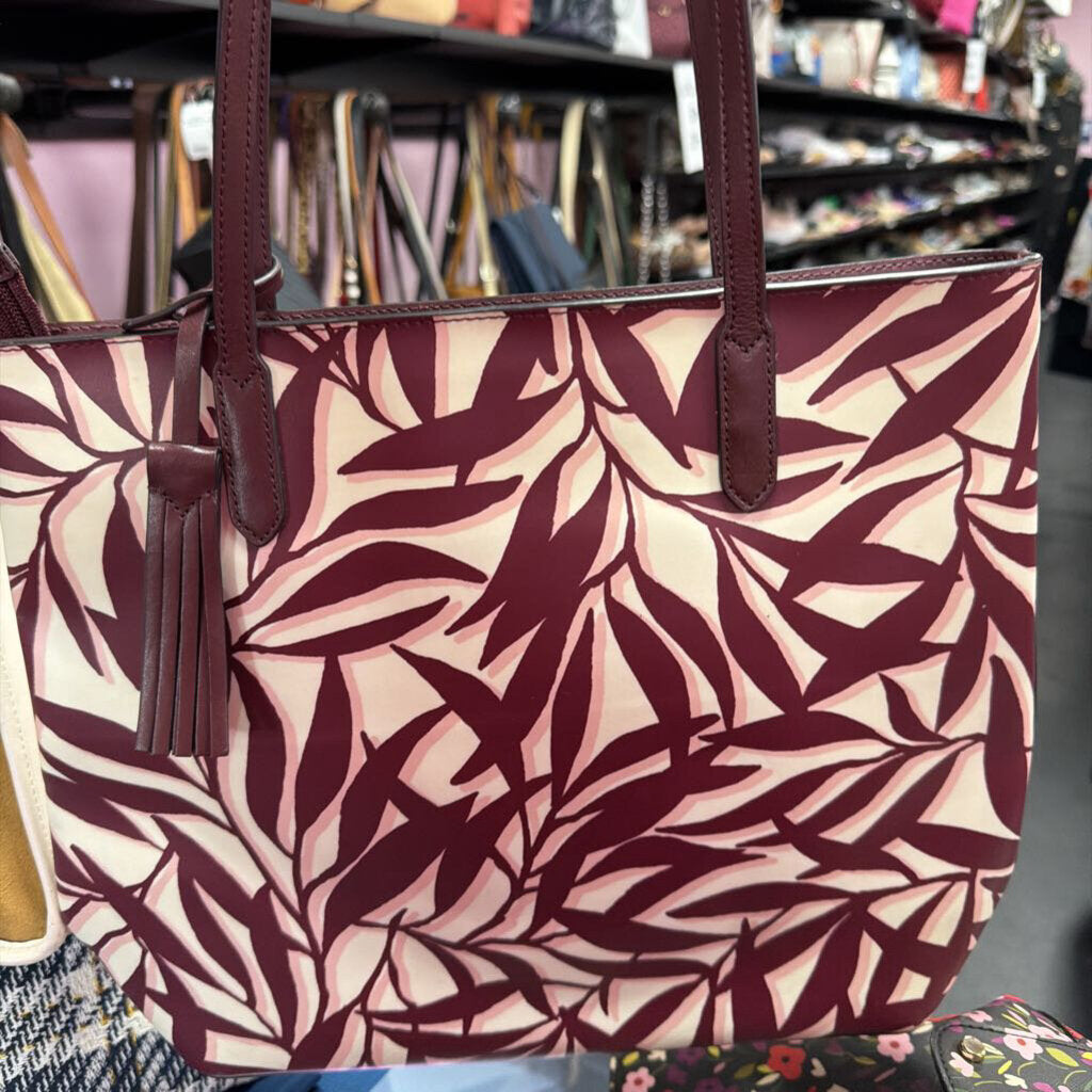 Kate Spade Jana Smooth Foliage Large Tote