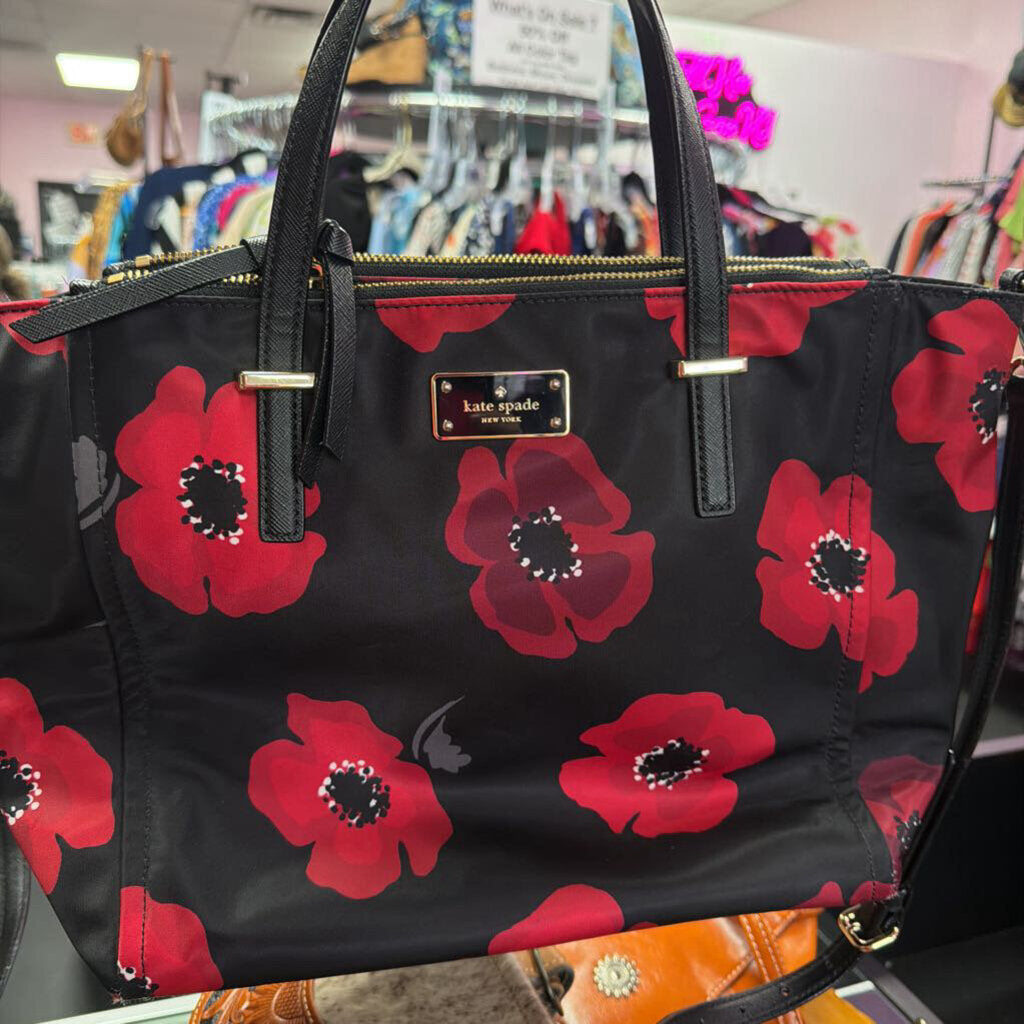 Kate Spade Wilson Road Poppy Alyse Zip Top Satchel Floral