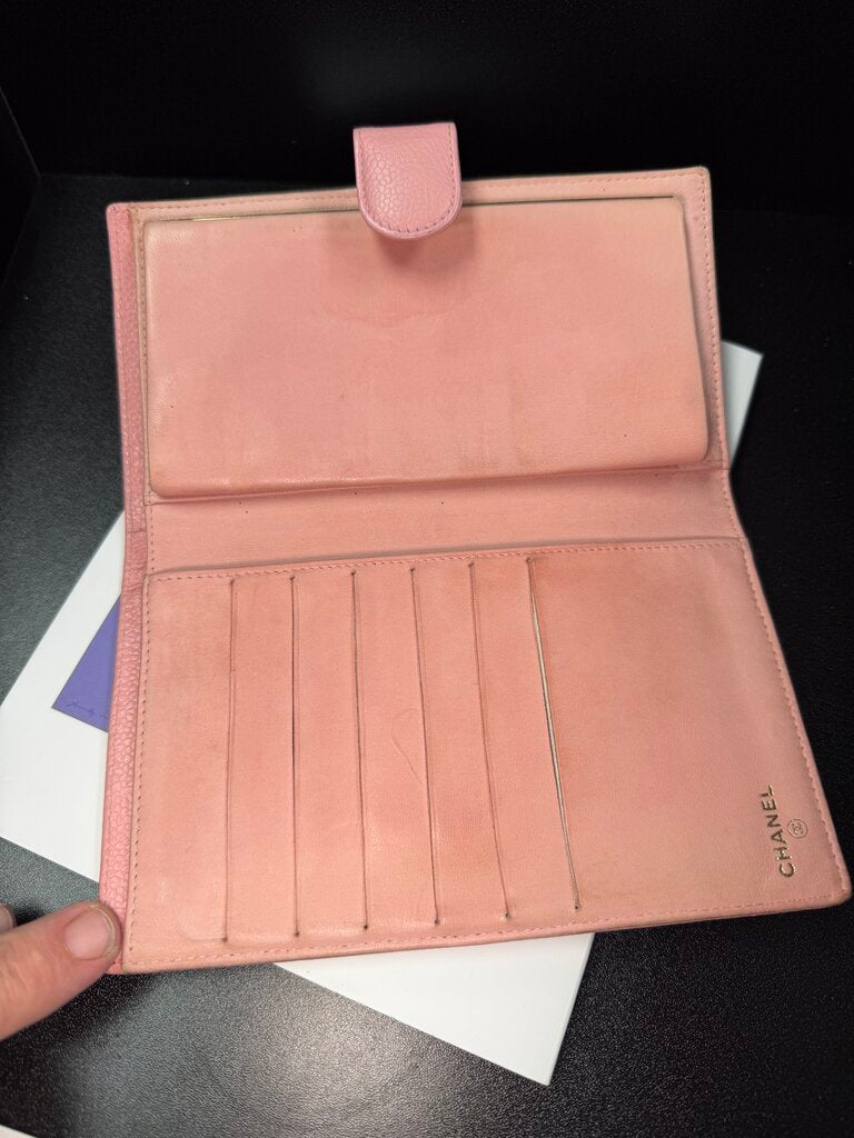 Chanel Caviar Pink wallet