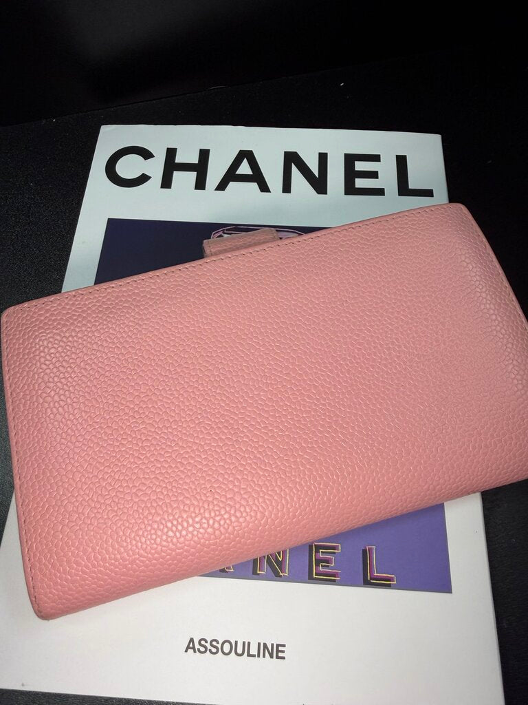 Chanel Caviar Pink wallet