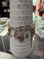 Brighton Nantucket Starfish Shell Anchor Charm Bracelet