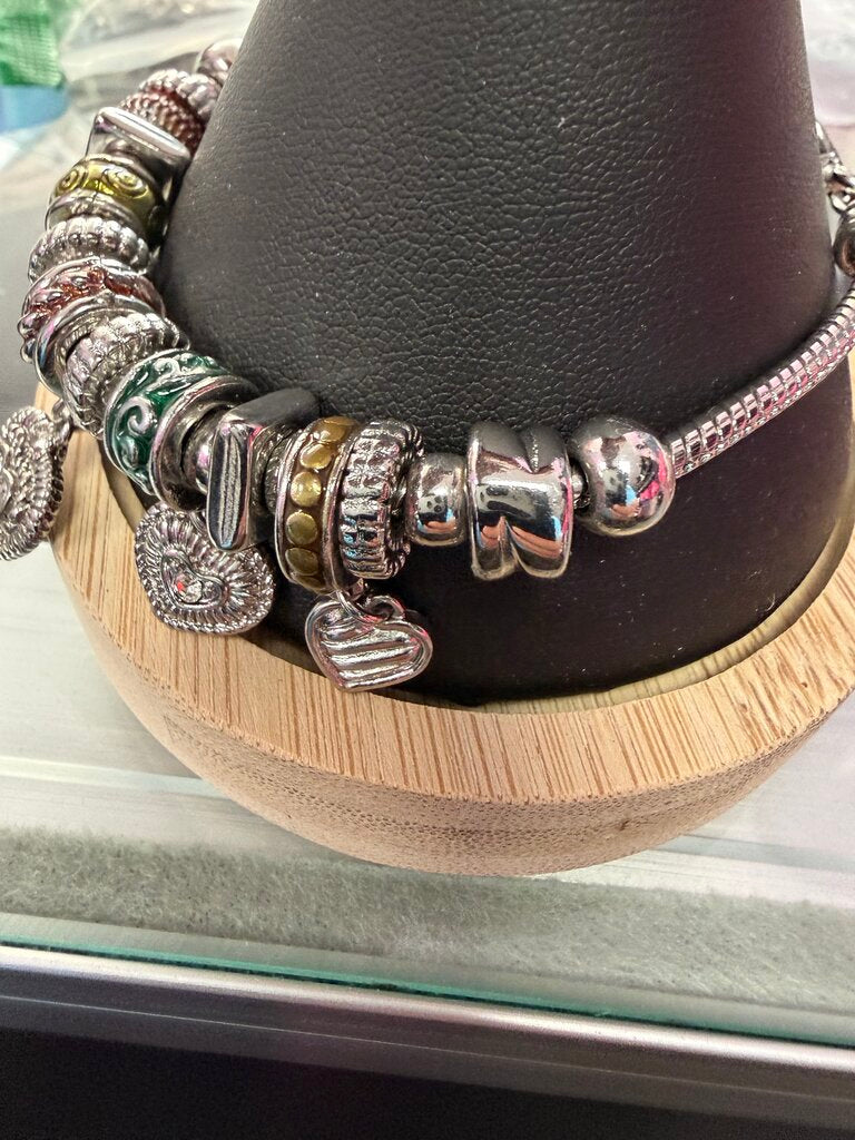 Vintage Bay Studio Fashion Charm Hearts Colorful Bracelet