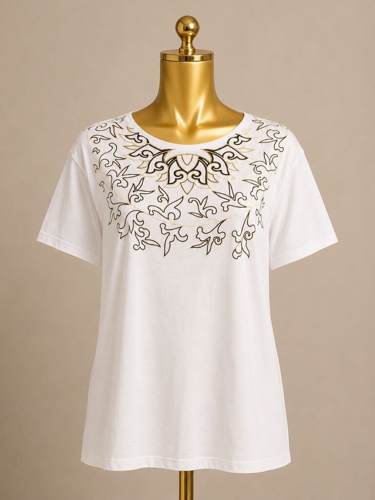 MD Versace S/S Scroll Graphic T-Shirt