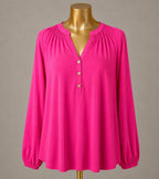 LG Lilly Pulitzer Elsa Silk Blouse Vibrant Solid