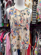 XS Anthropologie Floral 3/4 BF GreenHouse Tank Lader Lace Detail
