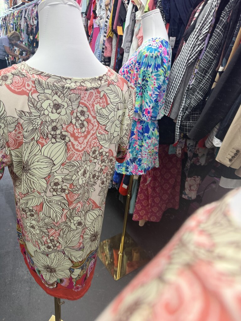 MD Johnny Was The Janie Favorite S/S Crew Neck Swing Tee Multi Floral