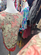 MD Johnny Was The Janie Favorite S/S Crew Neck Swing Tee Multi Floral