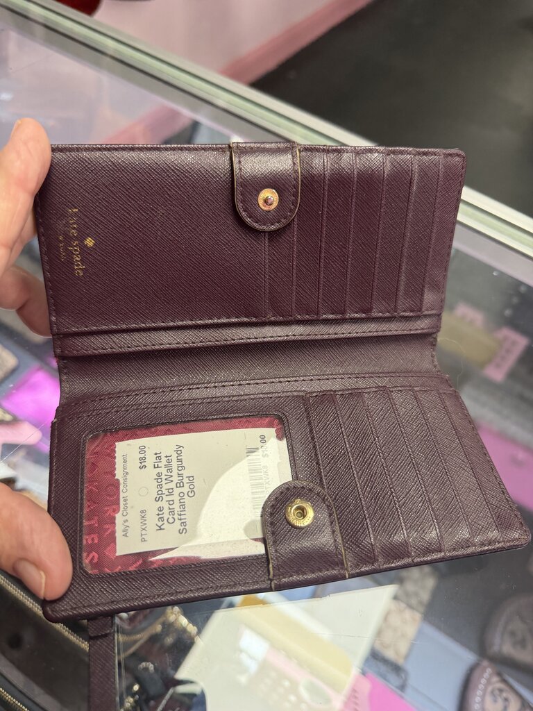 Kate Spade Flat Card Id Wallet Saffiano
