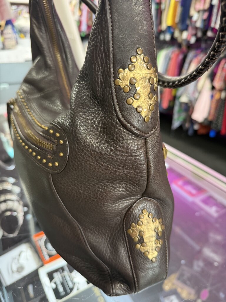 Ooh Ashley! Leather Bronze Fleur de Lis