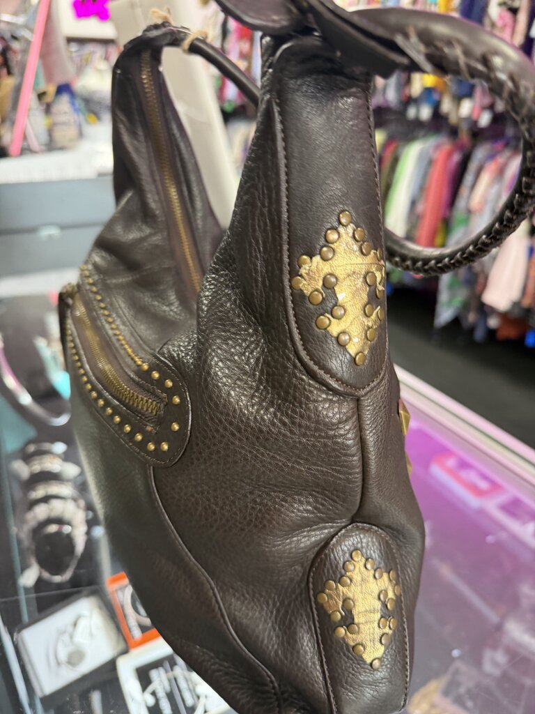 Ooh Ashley! Leather Bronze Fleur de Lis