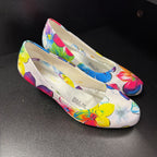 6.5 Angel Flex Floral Round Floral Satin Heel