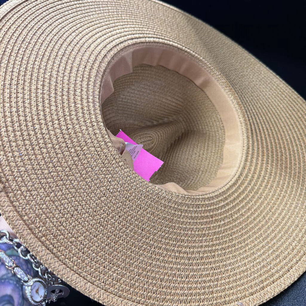 Straw Hat Black Ribbon