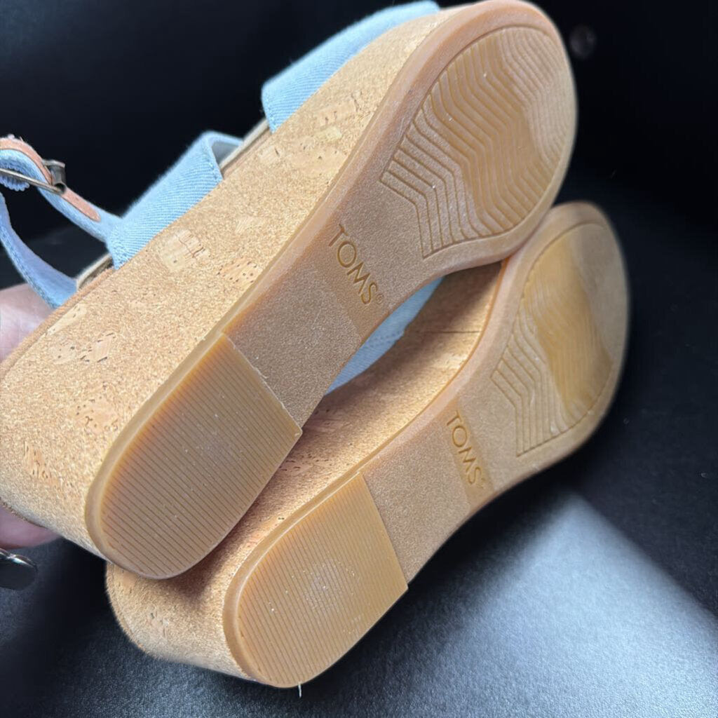 8.5 Toms Denim Claudine Platform Sandal
