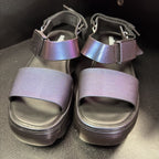 6 Melissa Kick Off Platform Sandal Chameleon Purple