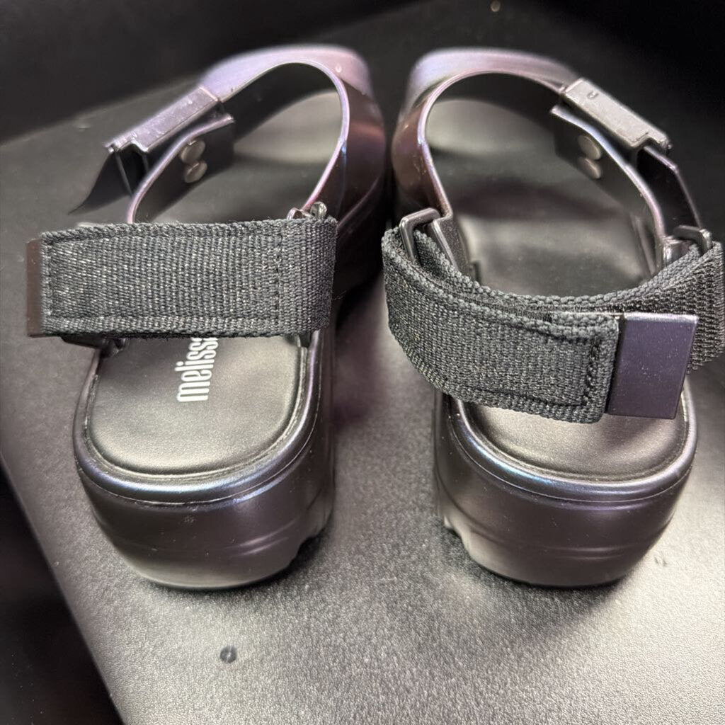 6 Melissa Kick Off Platform Sandal Chameleon Purple
