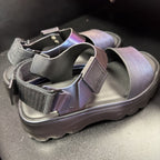 6 Melissa Kick Off Platform Sandal Chameleon Purple